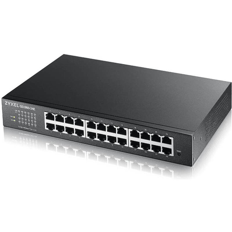 Zyxel GS1900-24E-EU0103F commutateur réseau Géré L2 Gigabit Ethernet (10/100/1000) 1U Noir