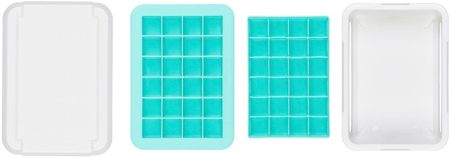 OXO Good Grips Eiswürfelform auslaufsicher, Deckel, für kleine Eiswürfel