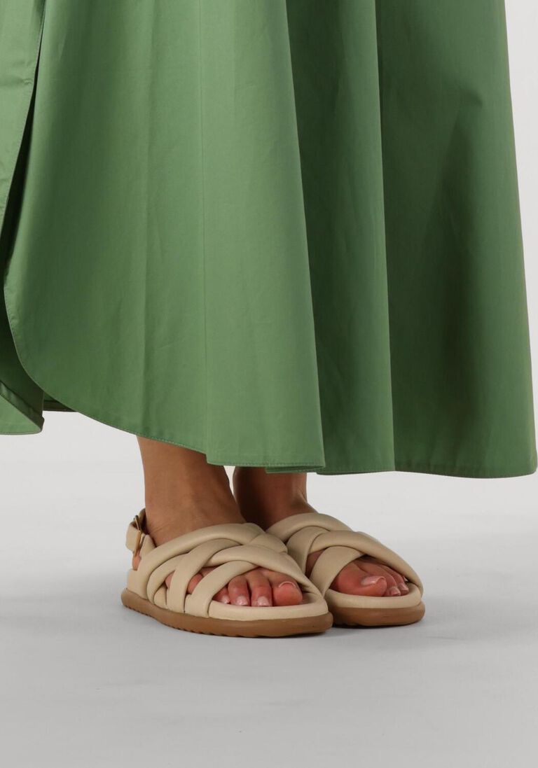 ecru via vai platte sandalen candy kriss