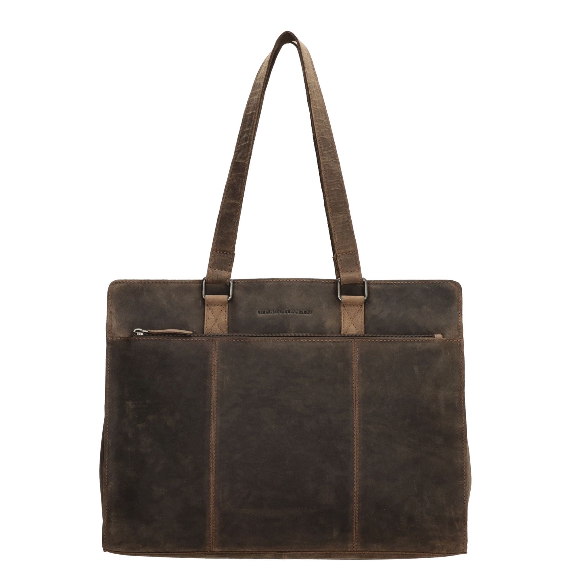Hide & Stitches Idaho Laptoptas 15,6 inch Donkerbruin