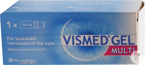 Vismed Gel Multi Lubrifiant Gouttes Oculaires 0,3% Flacon 10ml