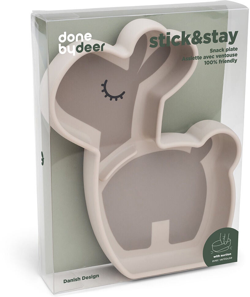 Done By Deer Stick & Stay Silikontallerken Lalee, Sand