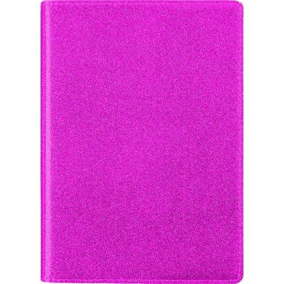 Agenda Paillettes - 1 jour par page - 13 x 18 cm - rose - Oberthur