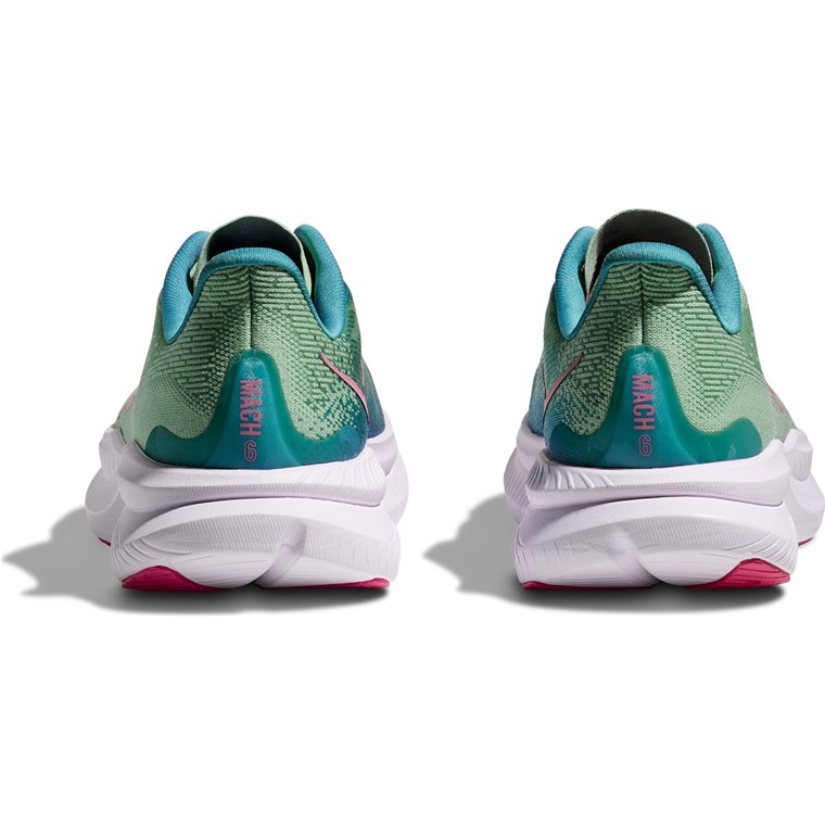 Hoka W Mach 6 Jadeite / Alpine Blue