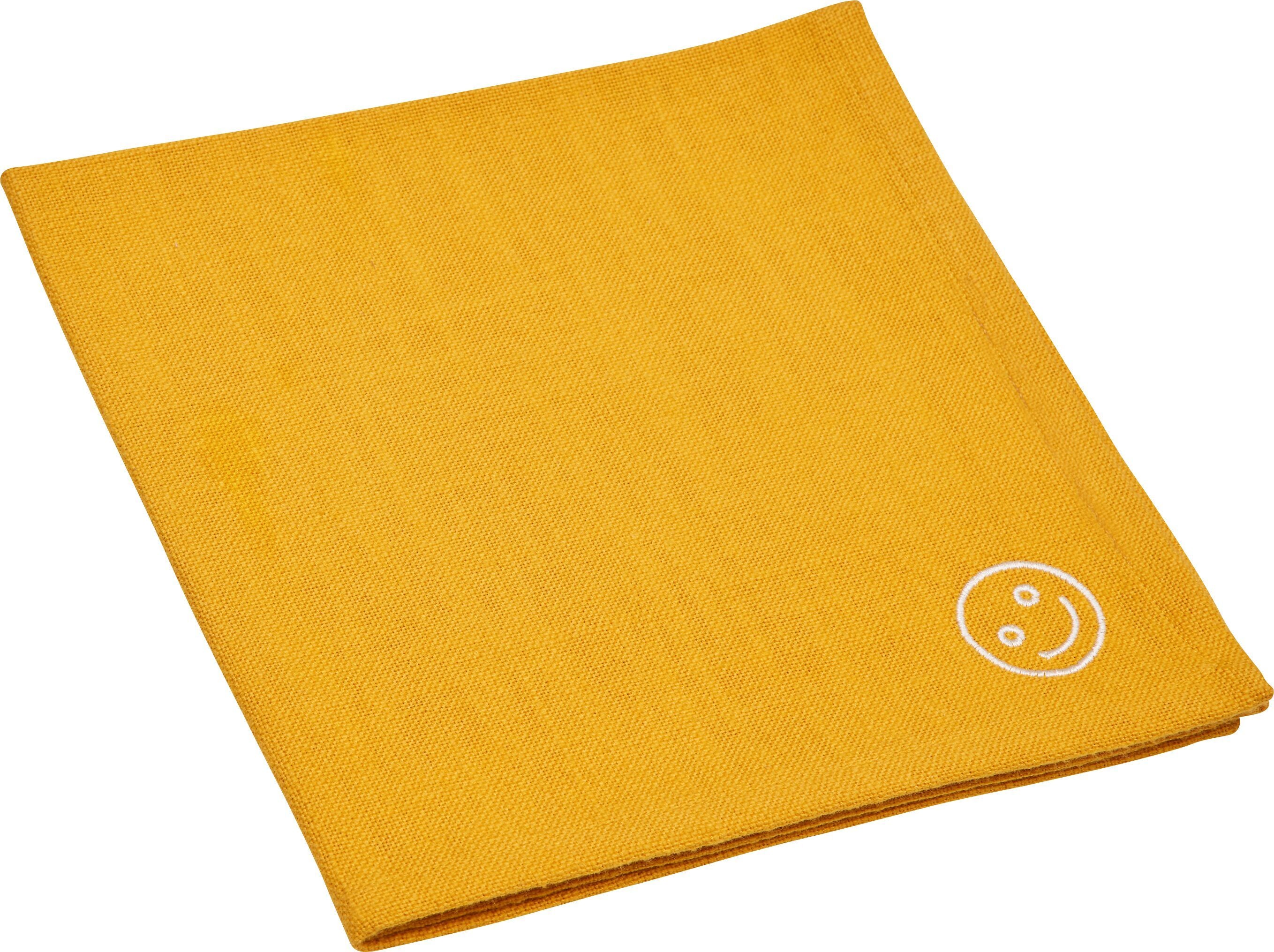 SE-ZIGERLI Serviette 45x45cm - Gelb / B: 45.0 cm x T: 45.0 cm