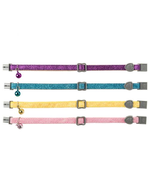 Trixie Halsbandje Metaal-\/Kunststofsluiting - Kattenhalsband - Assorti