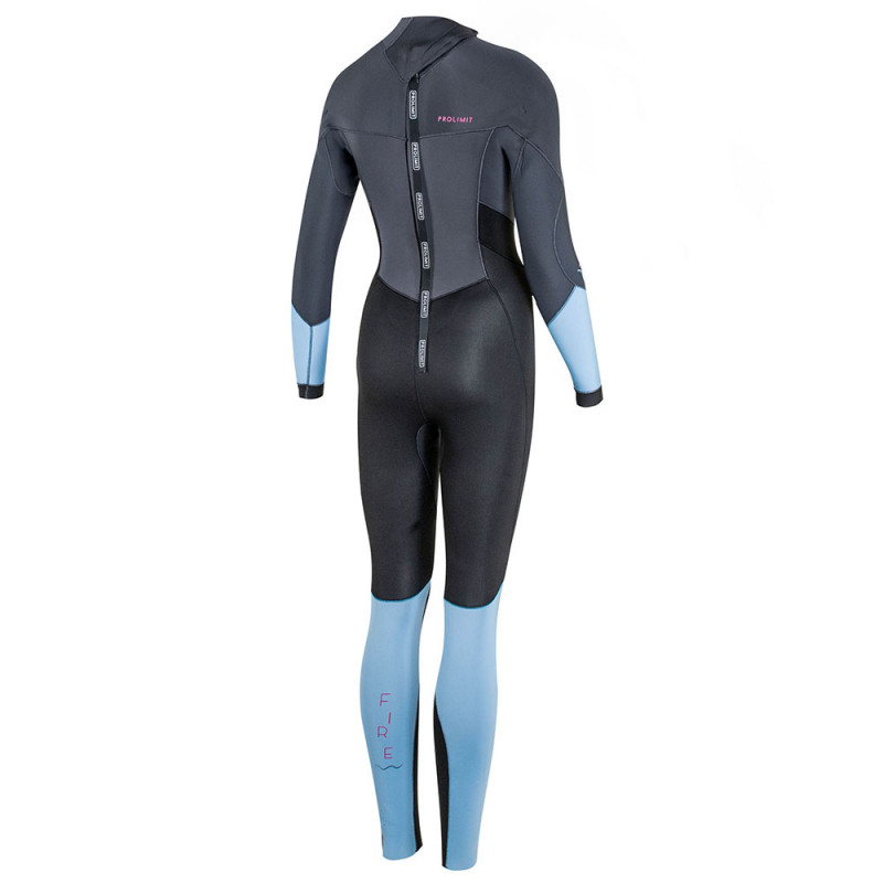 COMBINAISON FEMME PROLIMIT FIRE STEAMER 5/3 BACKZIP BLACK/ASH/ICEBLUE