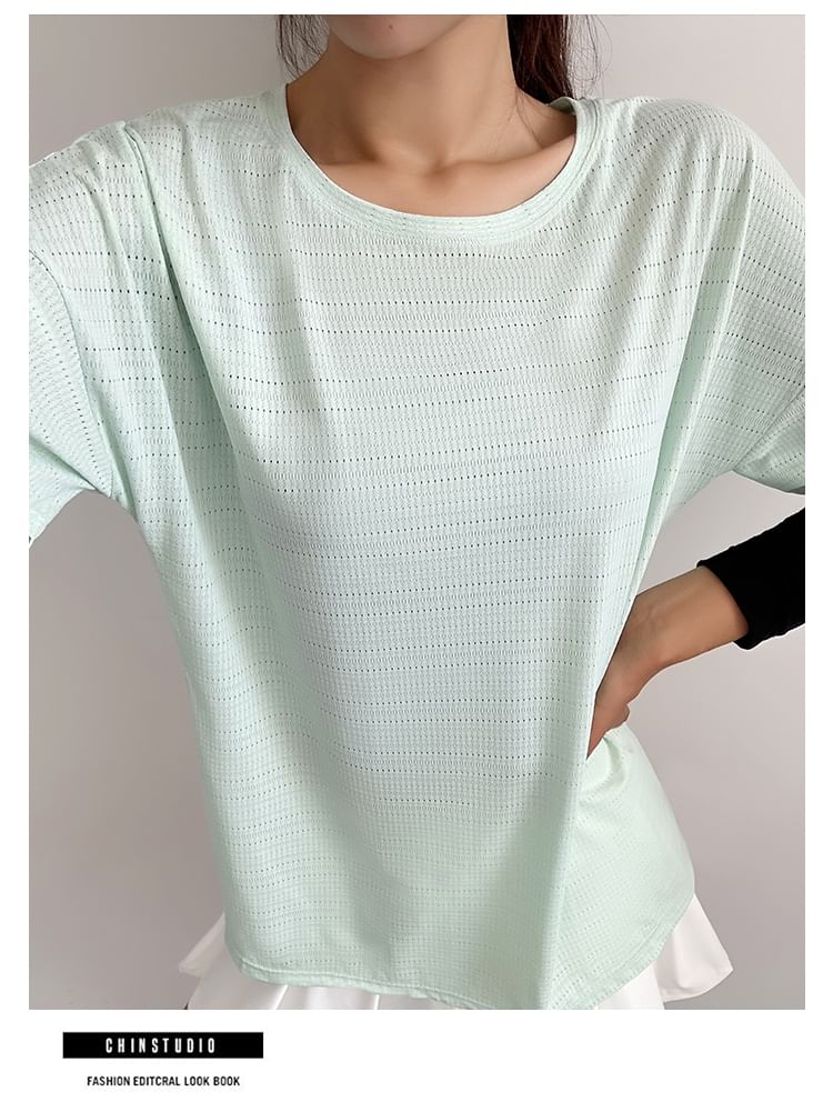 Engiko - Sport T-shirt met korte mouwen en ronde hals