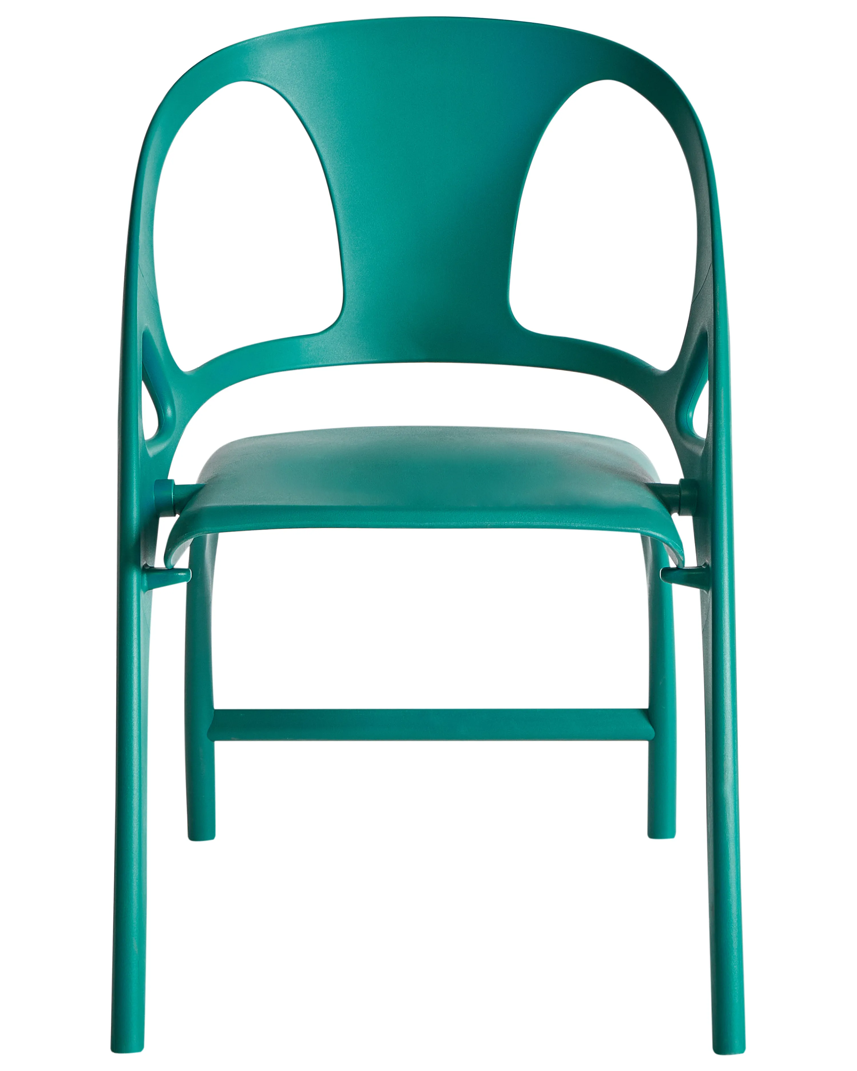 Set van 4 tuinstoelen NEMI inklapbaar Groenblauw
