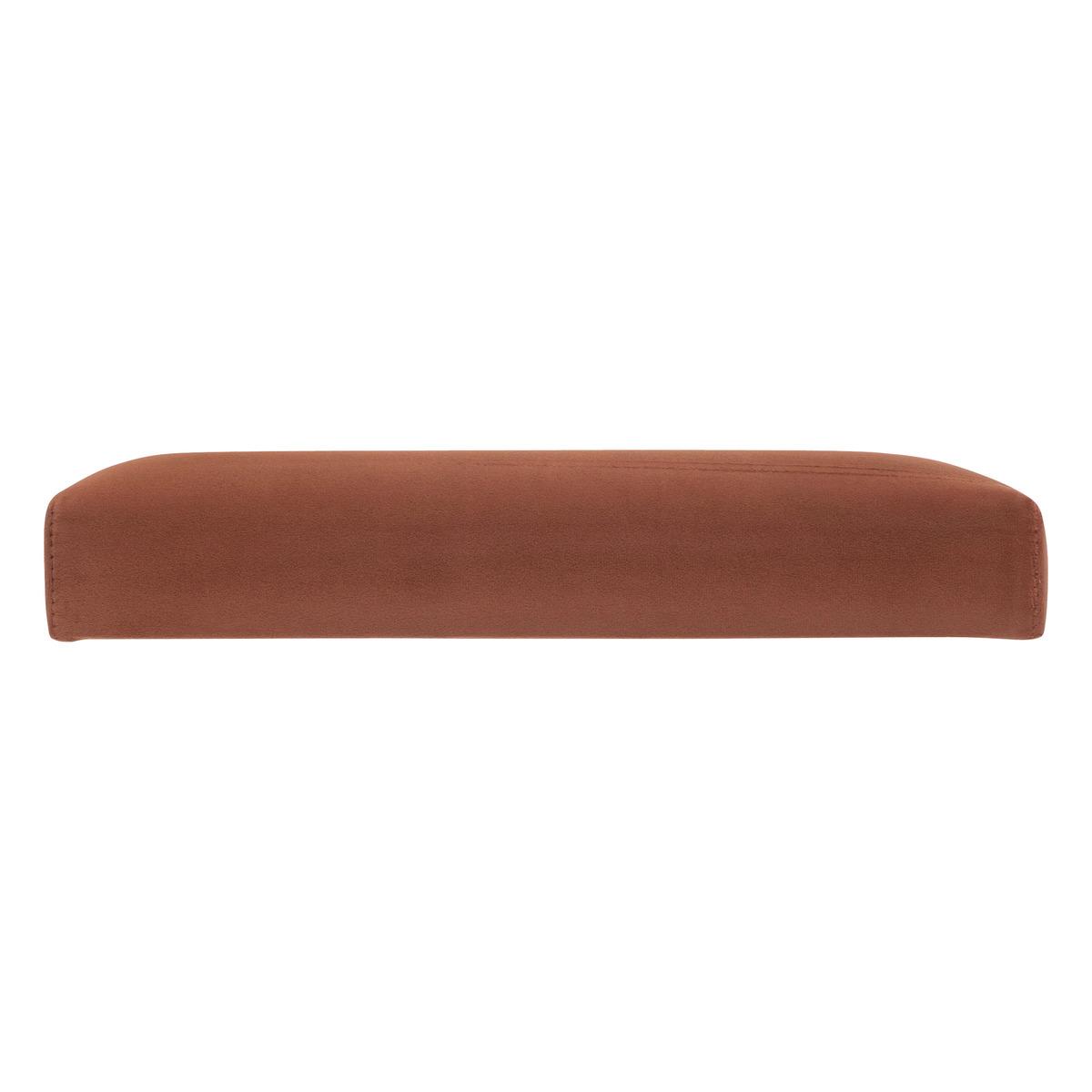 POUF PLIANT TESS VELOURS AMBRE
