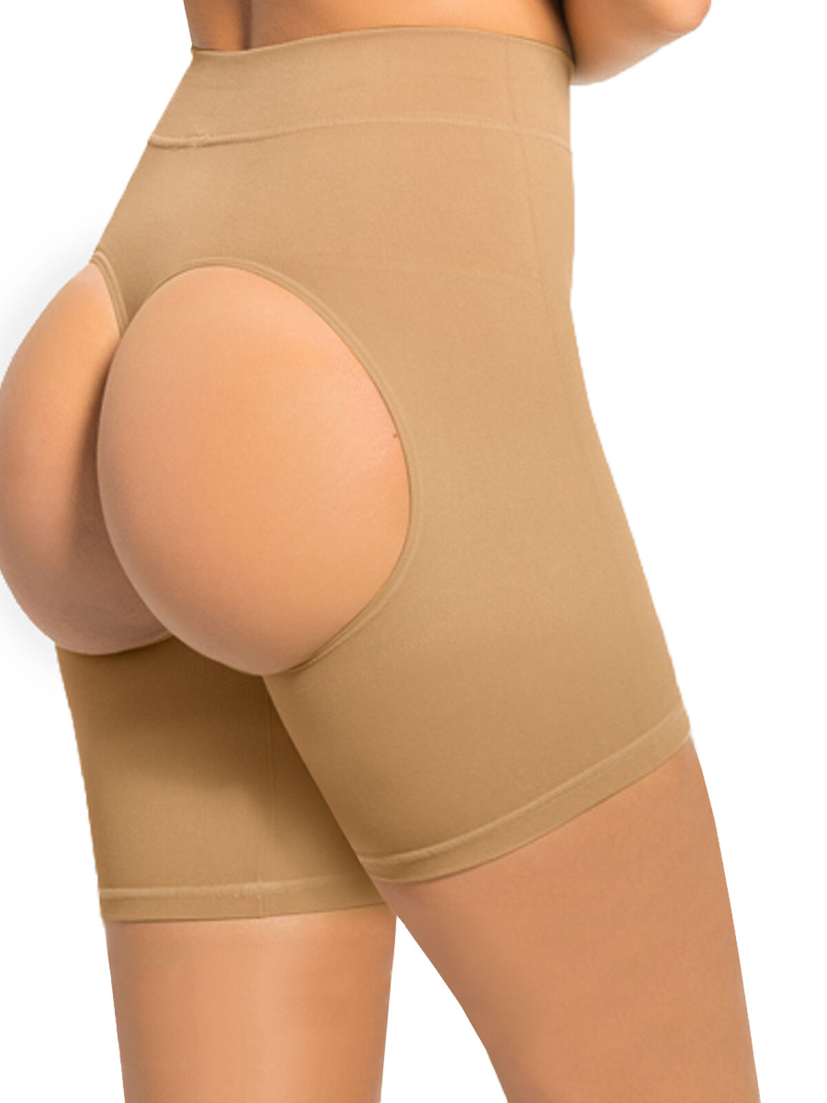 Corsaire court remonte-fesses- Beige