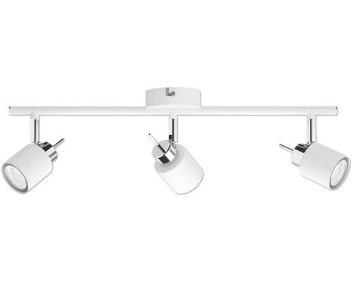 Plafondspot, 4-lichts, geschikt voor GU10/35W-lampen, 67,4 cm breed, wit