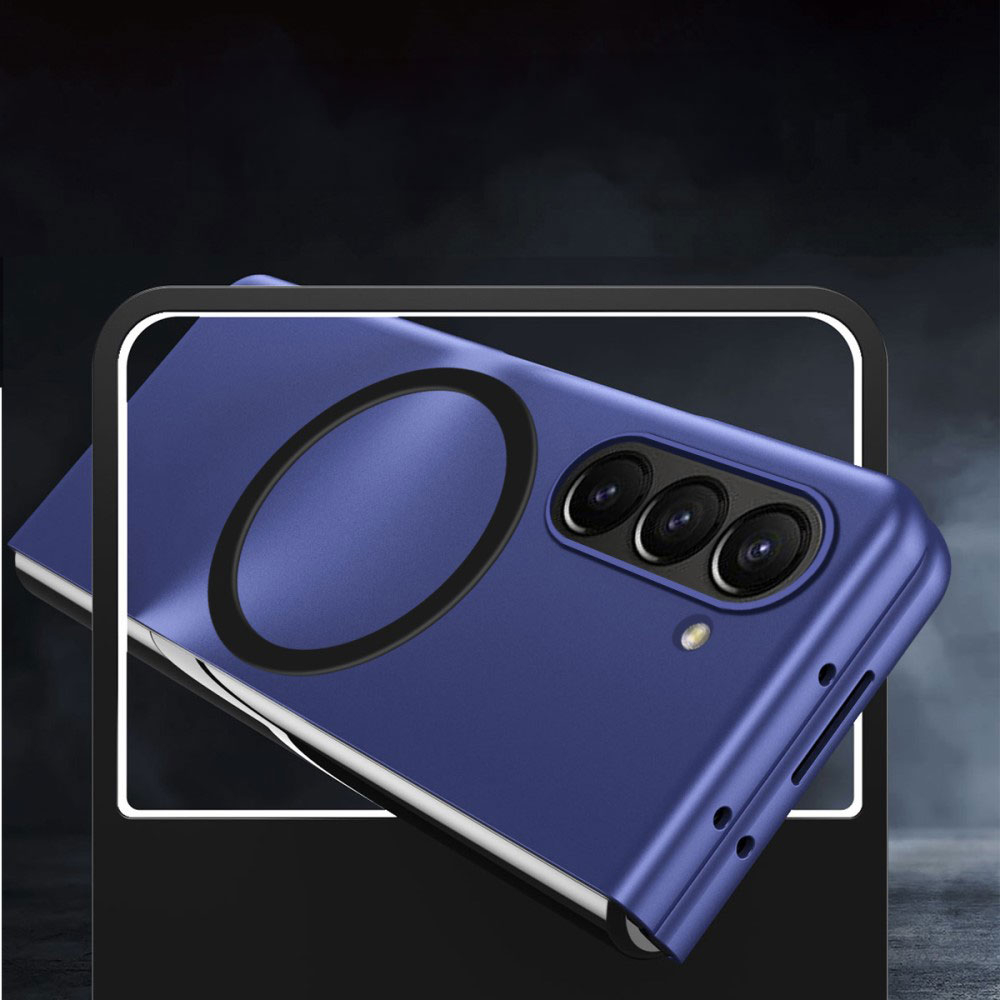 Samsung Galaxy Z Fold6 Soft Touch Hardcase Schutzhülle MagSafe-Modul - Blau (Matt)