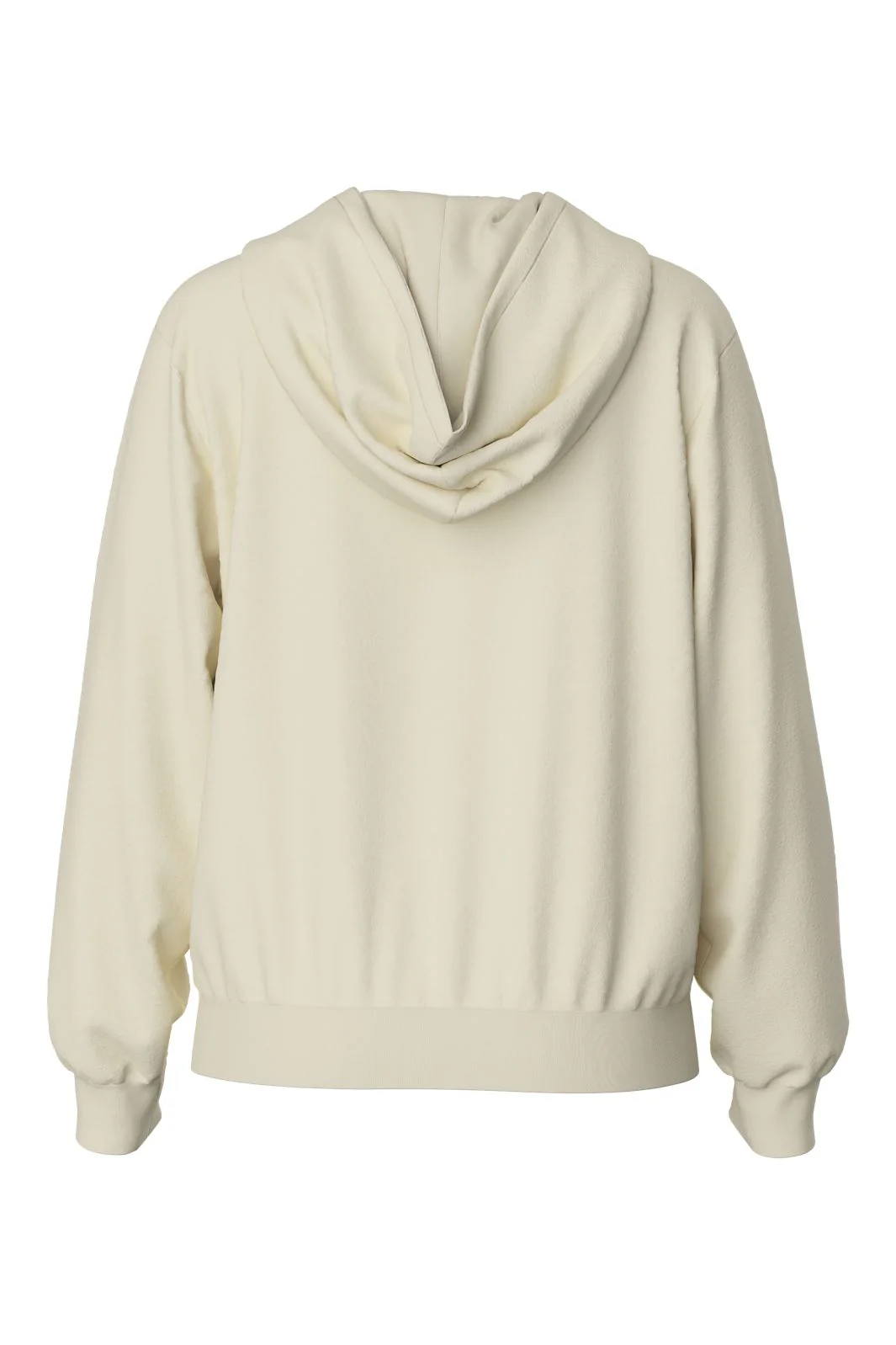 Pieces Pcchilli Ls Zip Hoodie 4626556 white pepper