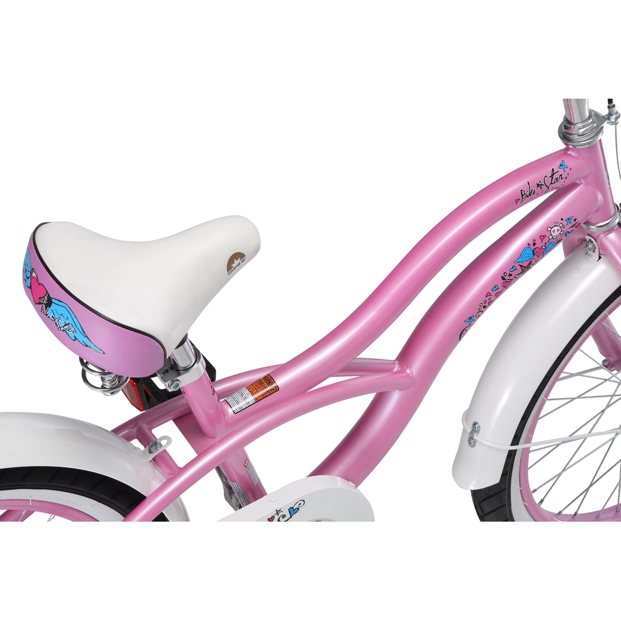 Bikestar Kinderrad 20 Zoll Cruiser pink