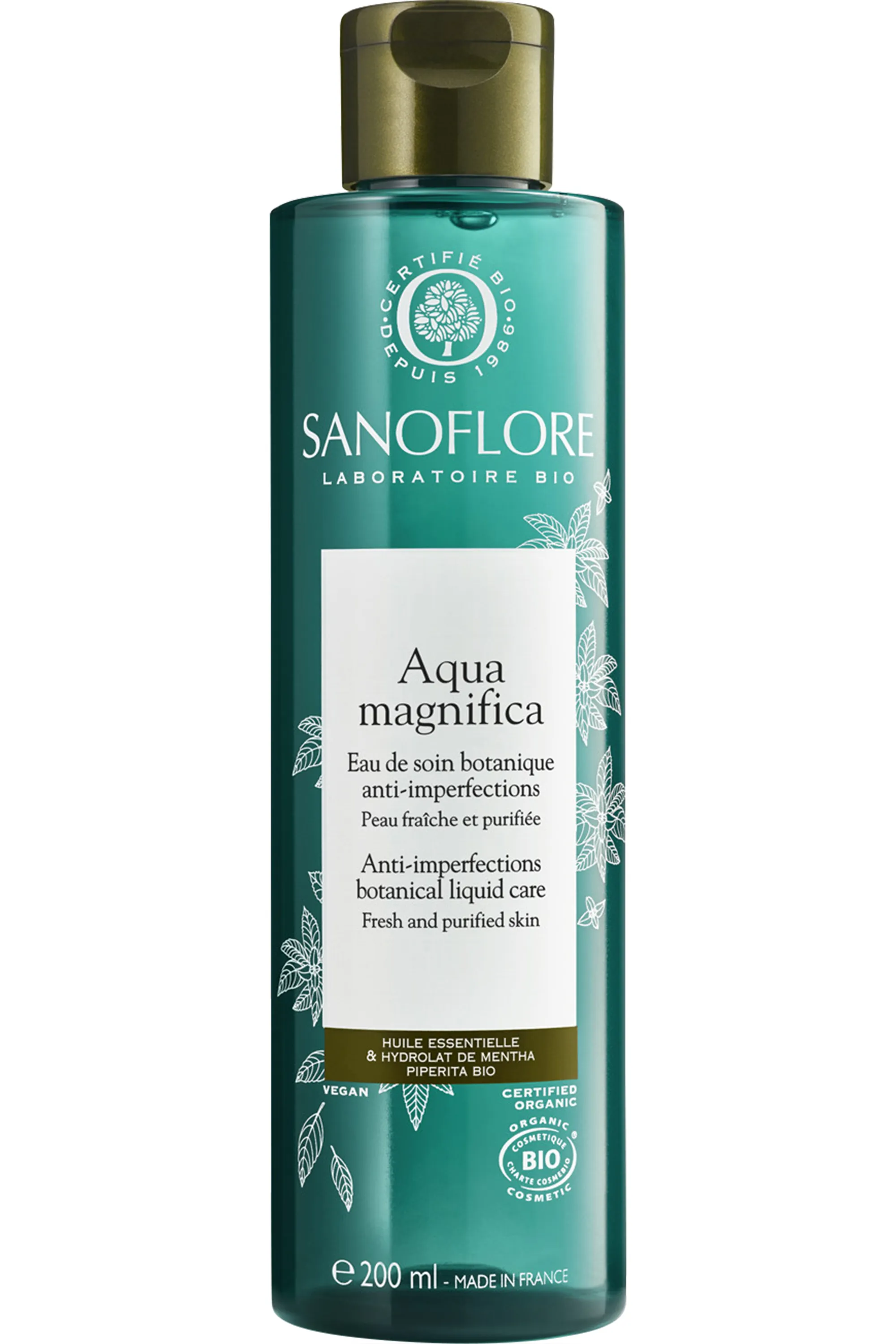 Sanoflore Lotion purifiante anti-imperfections Bio Aqua Magnifica-200 ml