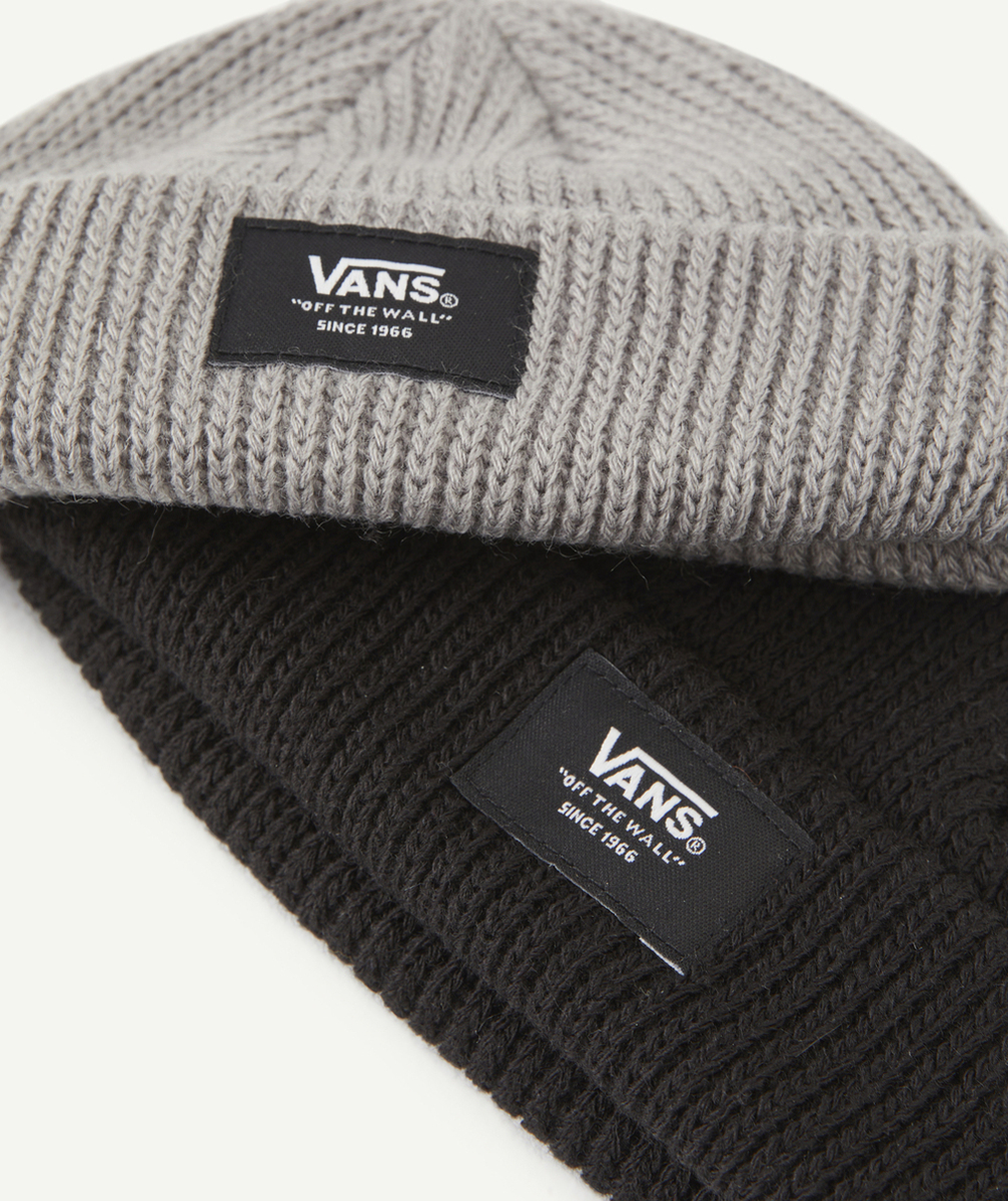 VANSLOT DE 2 BONNETS NOIR ET GRIS