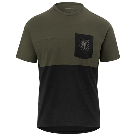 RIDE Herren-Gravel-Kurzarmshirt  trail greenblack  M