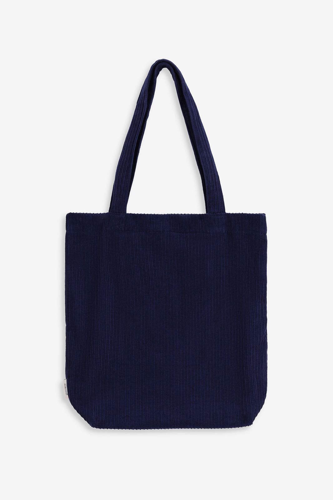 Blauwe corduroy shopper