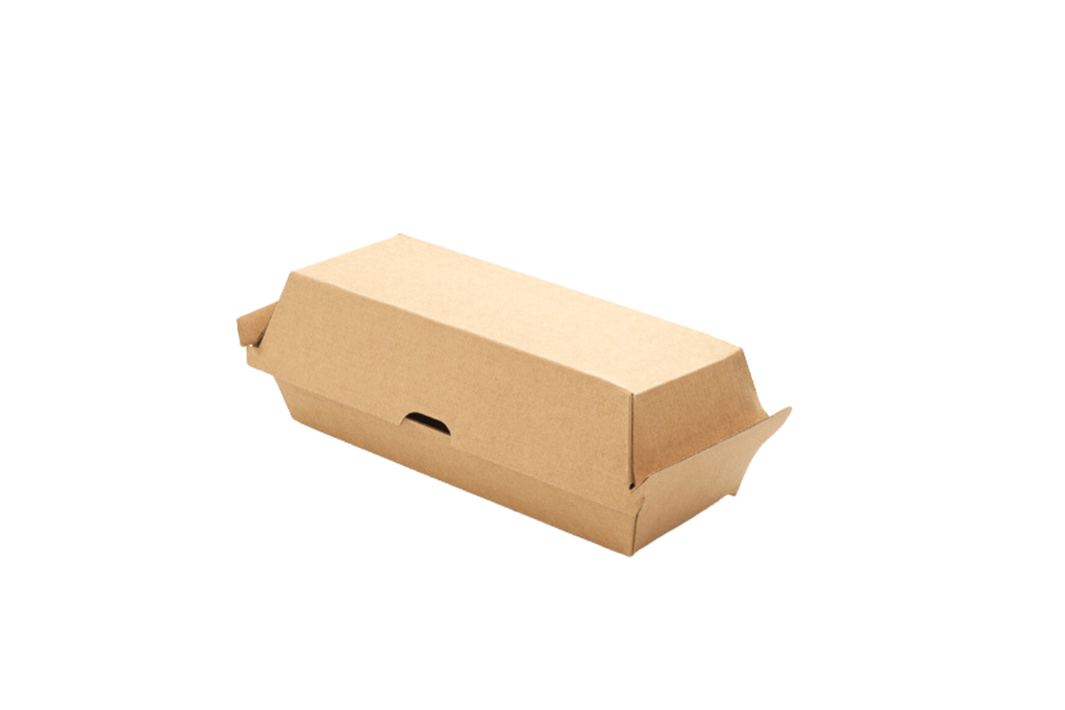 Hotdog box 18x7x7cm kraft