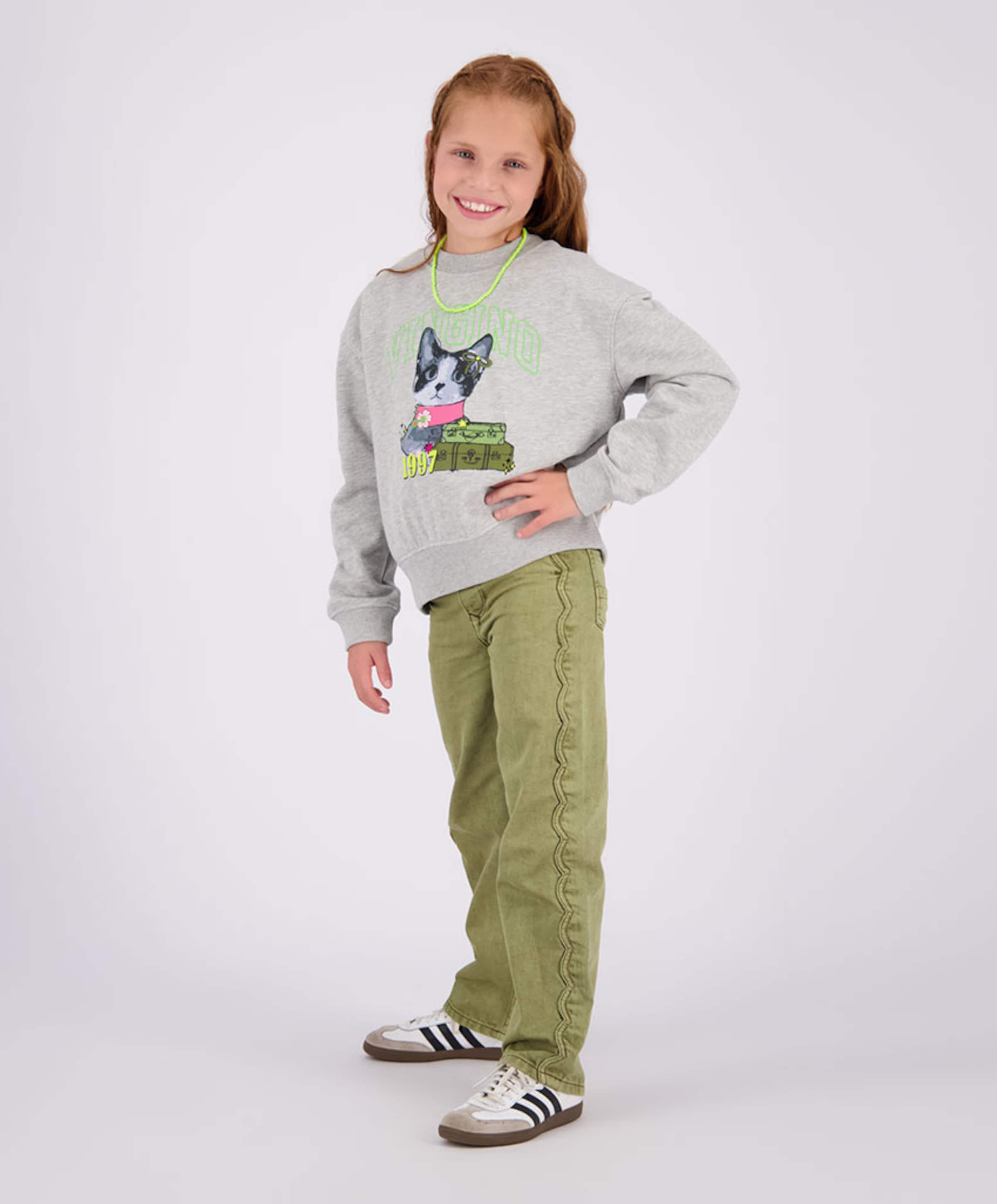 Vingino Meisjes sweater grijs