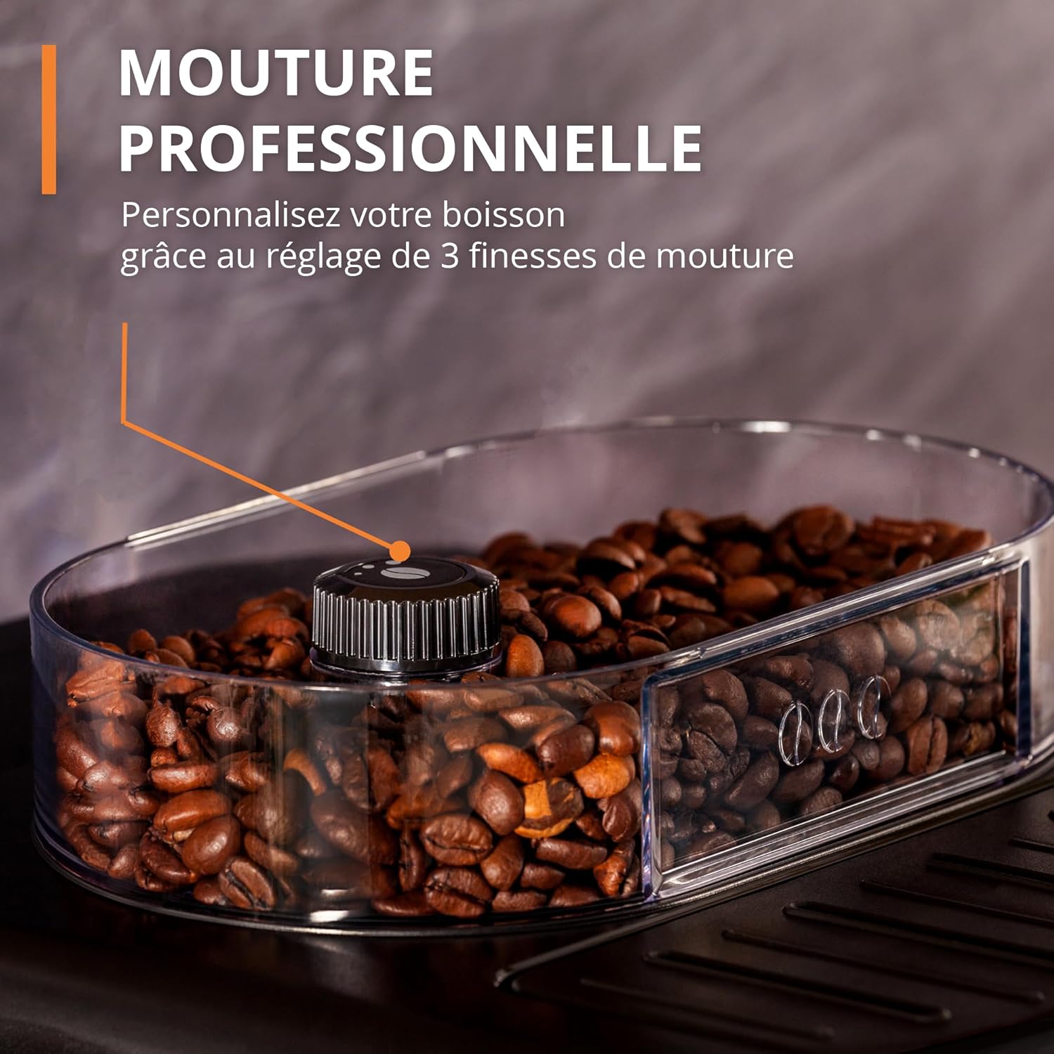 Krups Machine à café grain, 1,7 L, 2 tasses en simultané, Nettoyage automatique, Buse vapeur pour Cappuccino, Cafetière espresso, Essential noire YY8125FD, Noir