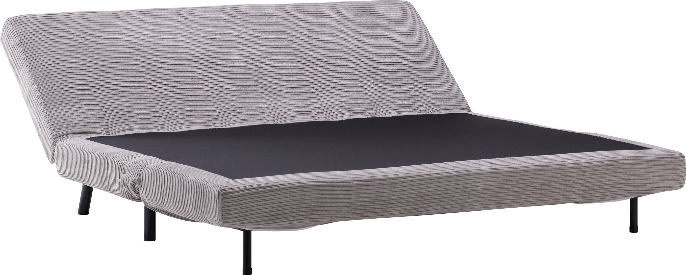 BERNADETTE Bettsofa - Hellgrau / B: 161.0 cm x T: 91.0 cm x H: 82.0 cm
