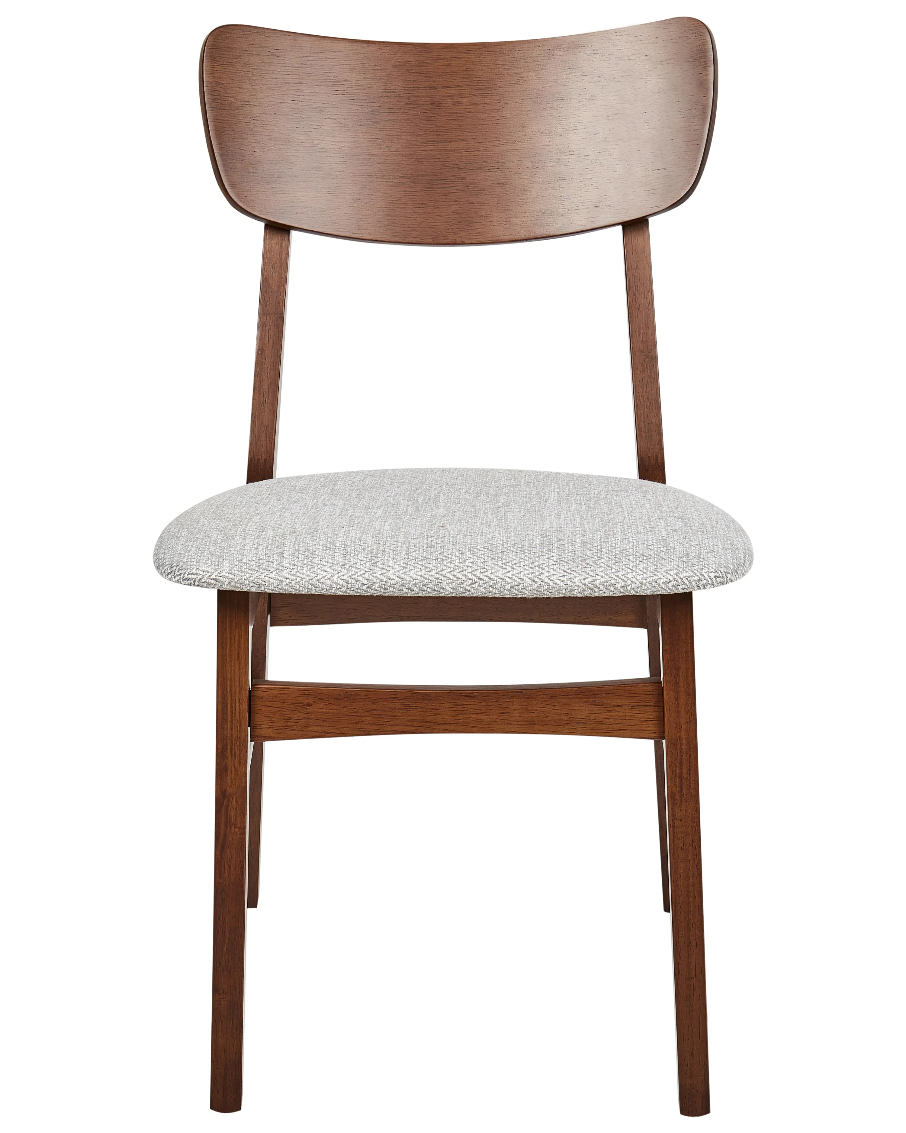Set van 2 eetkamerstoelen ANOKA Hout Bruin/grijs