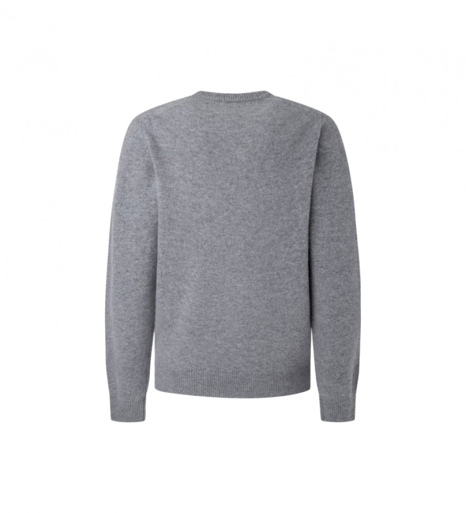 Hackett Jersey Lambswool V cinza