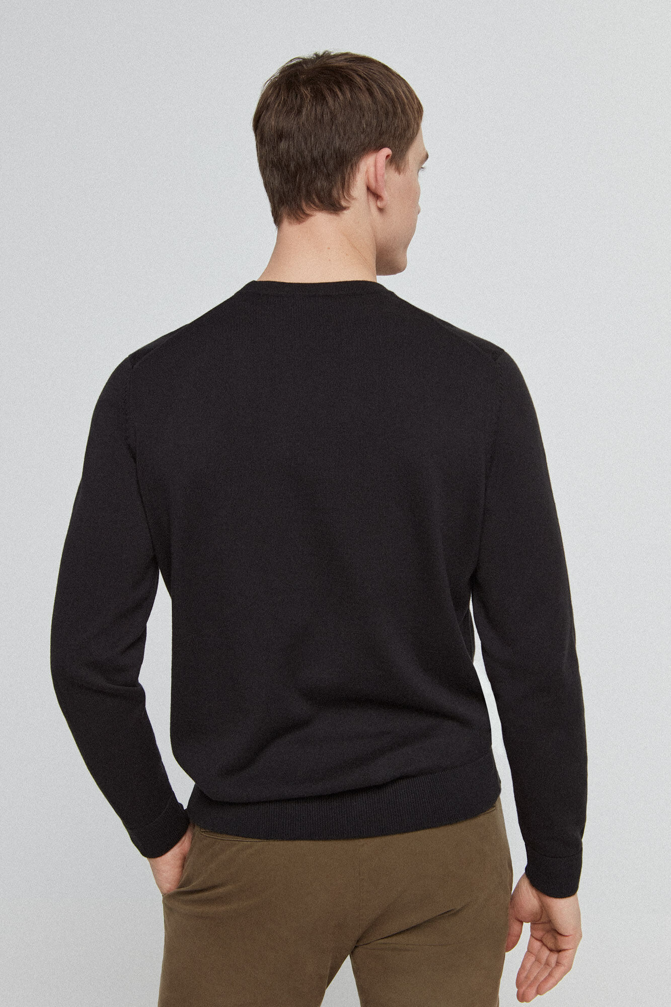 Camisa de gola alta - preta