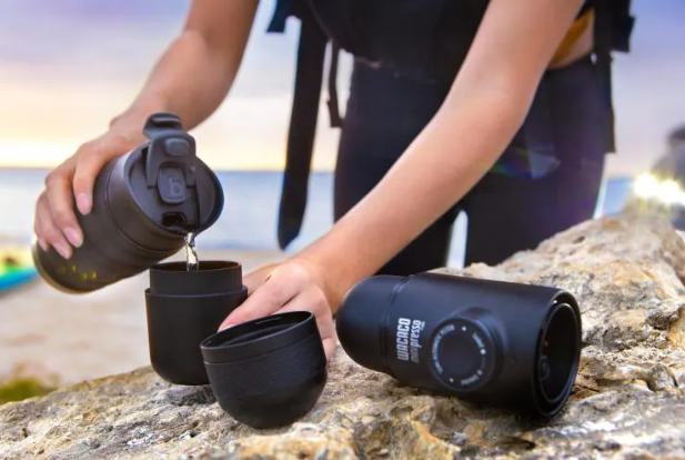 Minipresso NS Bundle Reise Kaffeemaschine To Go für Kapseln - Anthrazit
