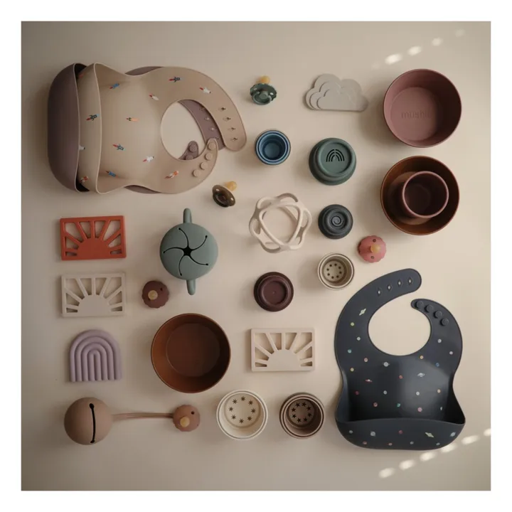 Mushie Bavoir en silicone | Noisette