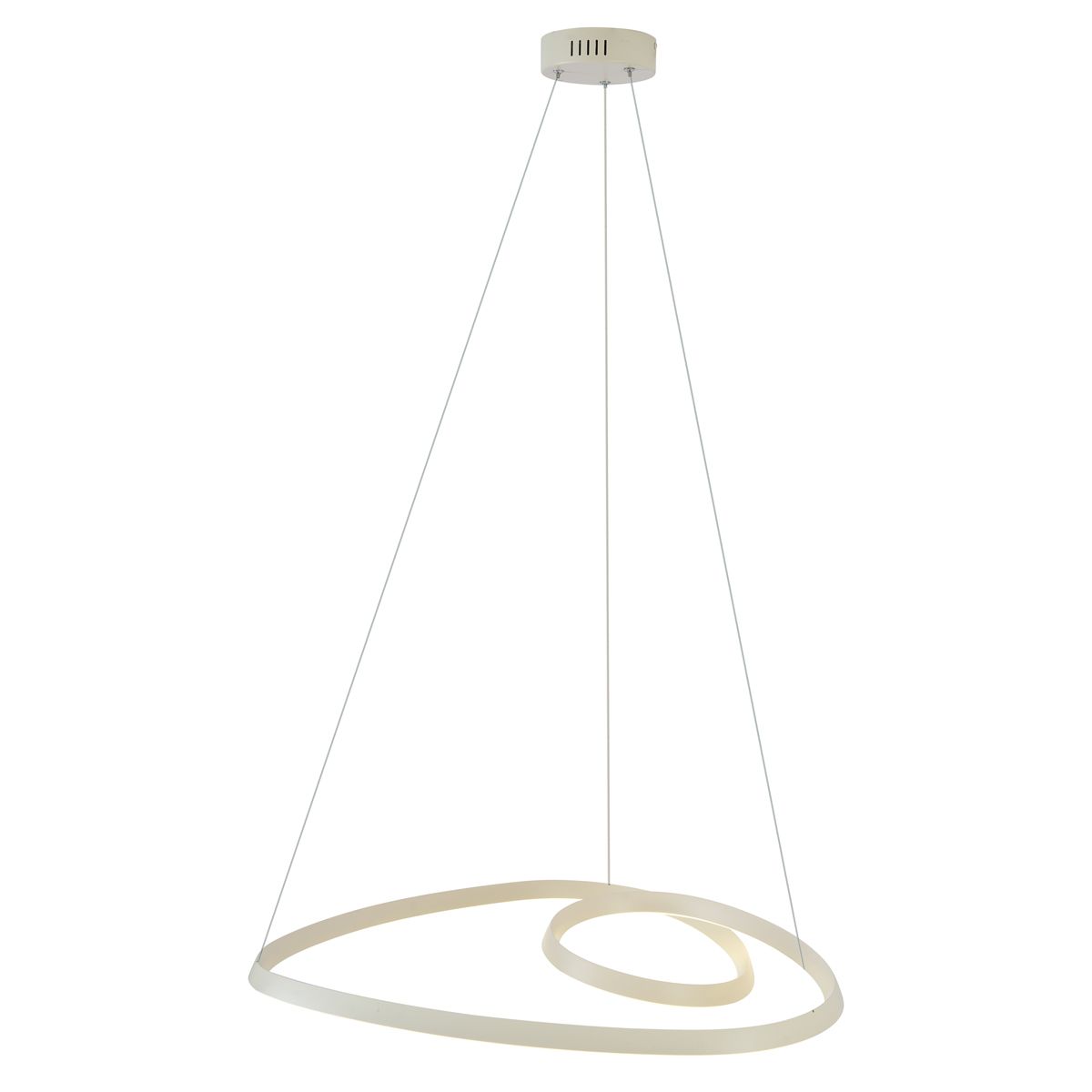 Scandinavische hanglamp beige 72cm incl. LED 3-staps dimbaar - Circuit
