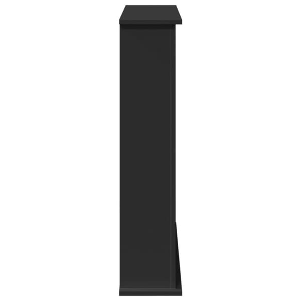 vidaXL Peisramme svart 75x20x87,5 cm konstruert tre