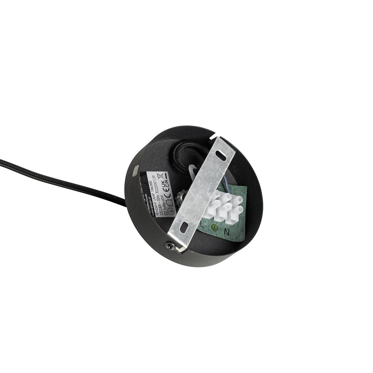 Industriële hanglamp zwart - Jim