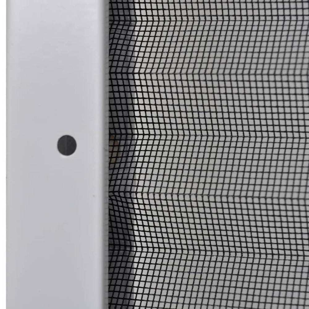Moustiquaire plissée pour fenêtre aluminium 80 x 120 cm