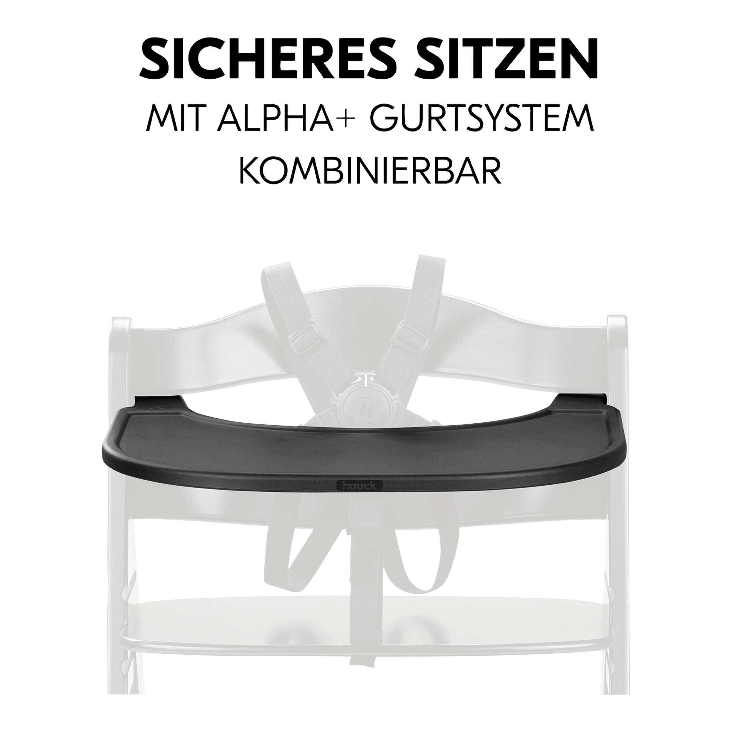 Hauck Hochstuhltisch Alpha Click Tray black