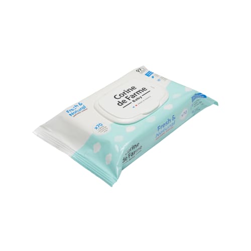 Lingettes bébé Corine de Farme Fresh & Natural paquet de 70
