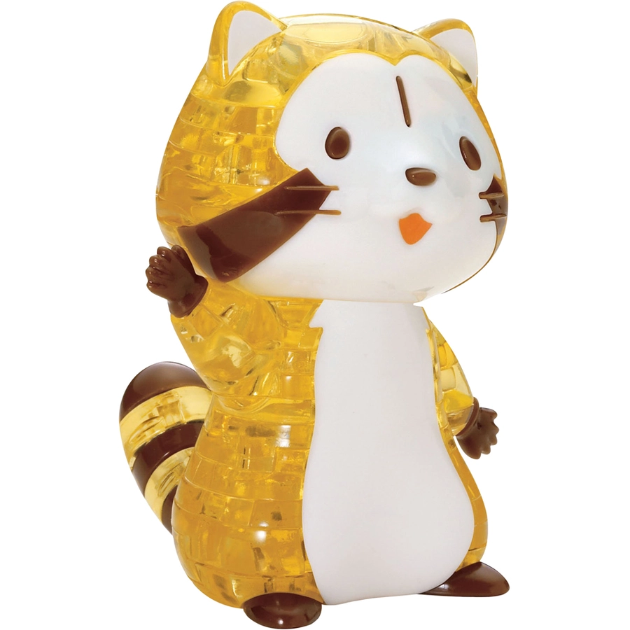 HCM Kinzel Crystal Puzzle Puchi Rascal Waschbär Mehrfarbig