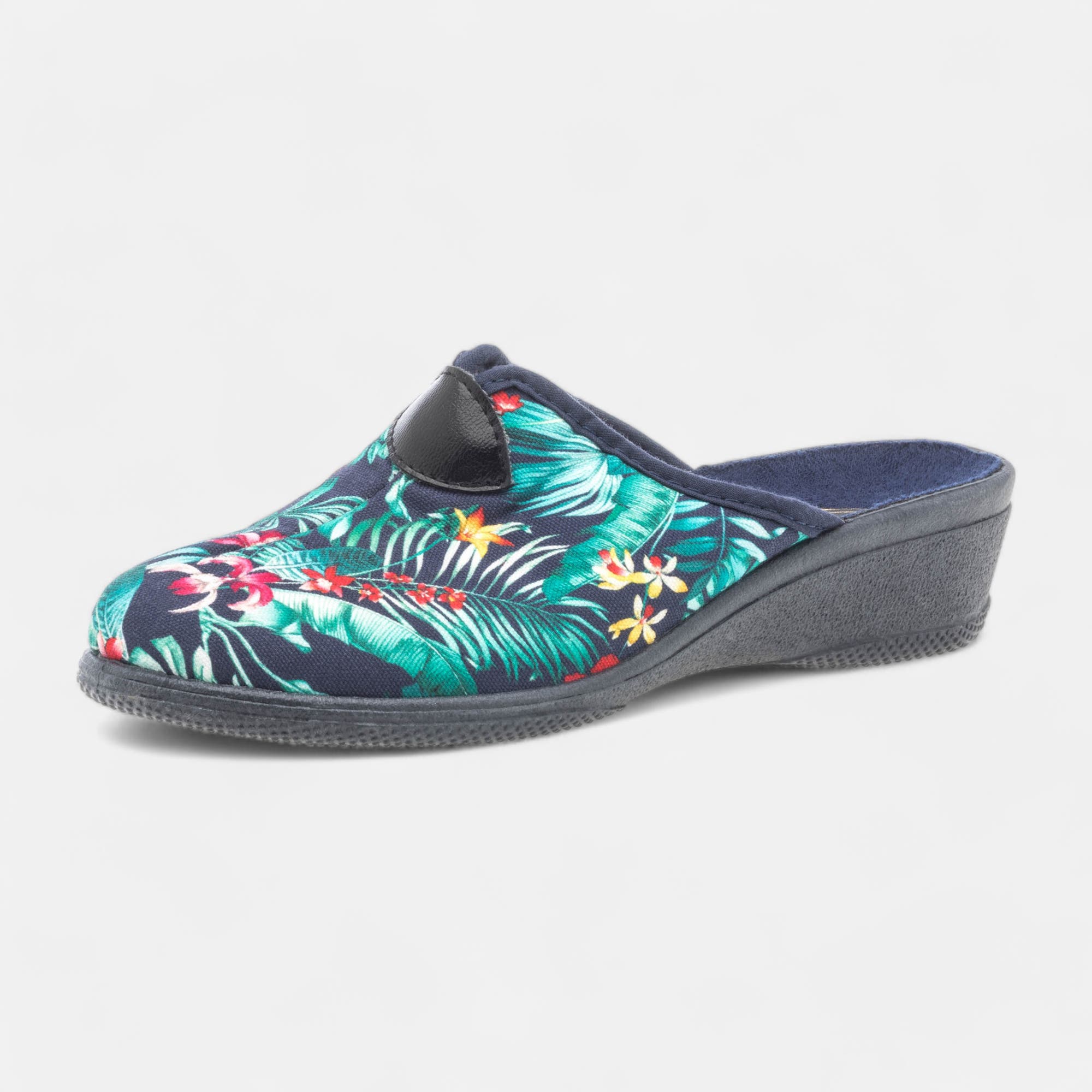 Pantoufles sabots Femme bleu marine