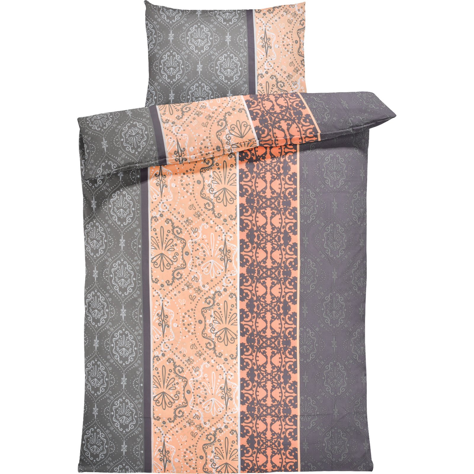 Bettwäsche Micro-Polyester Mosaik lachs