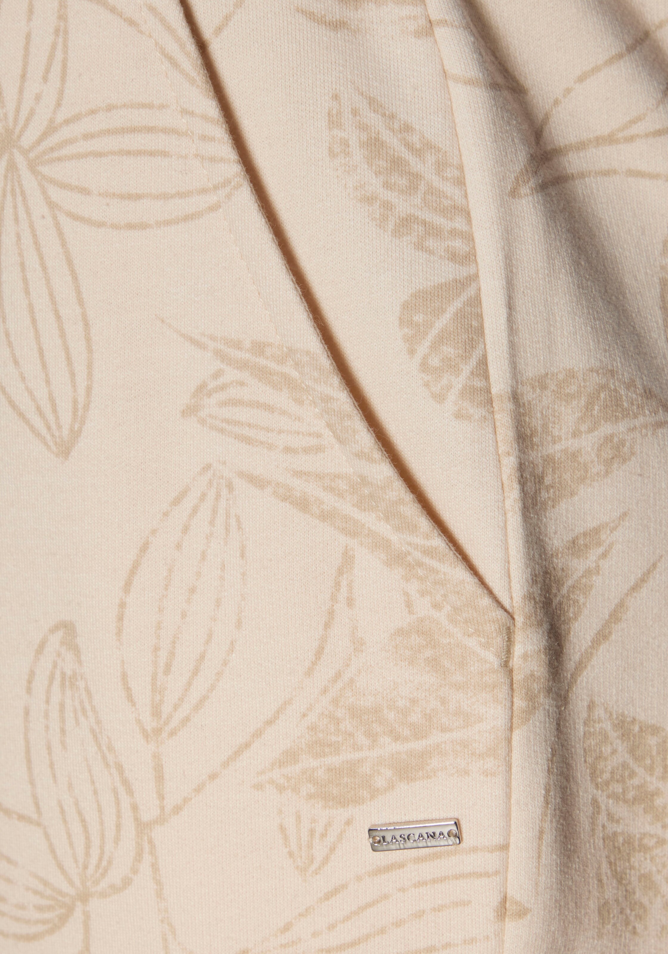 LASCANA Relaxshorts in beige-allover-gemustert