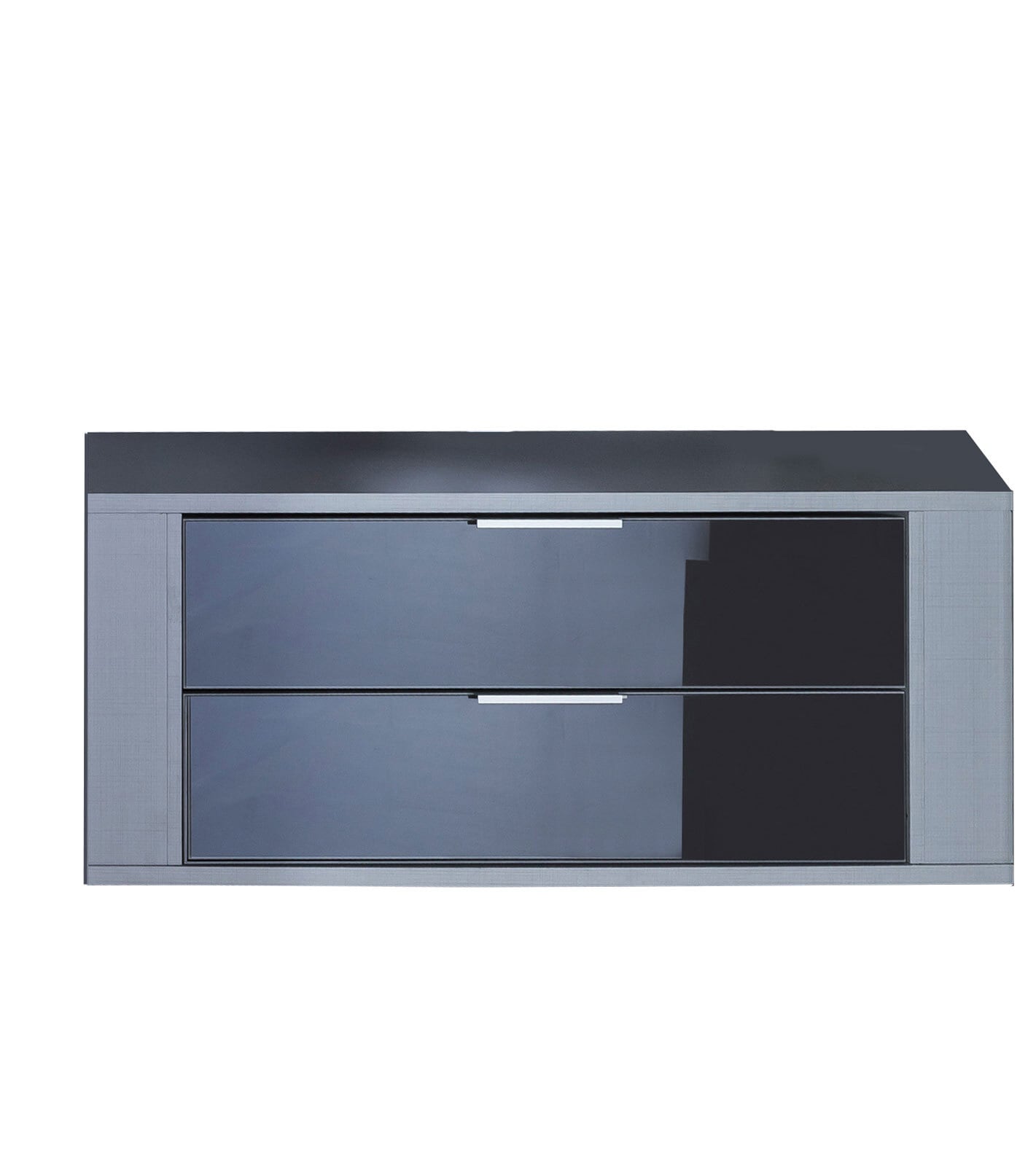 Schubkasteneinsatz Linegrey/Glas schwarz für Fachbreite 90 cm