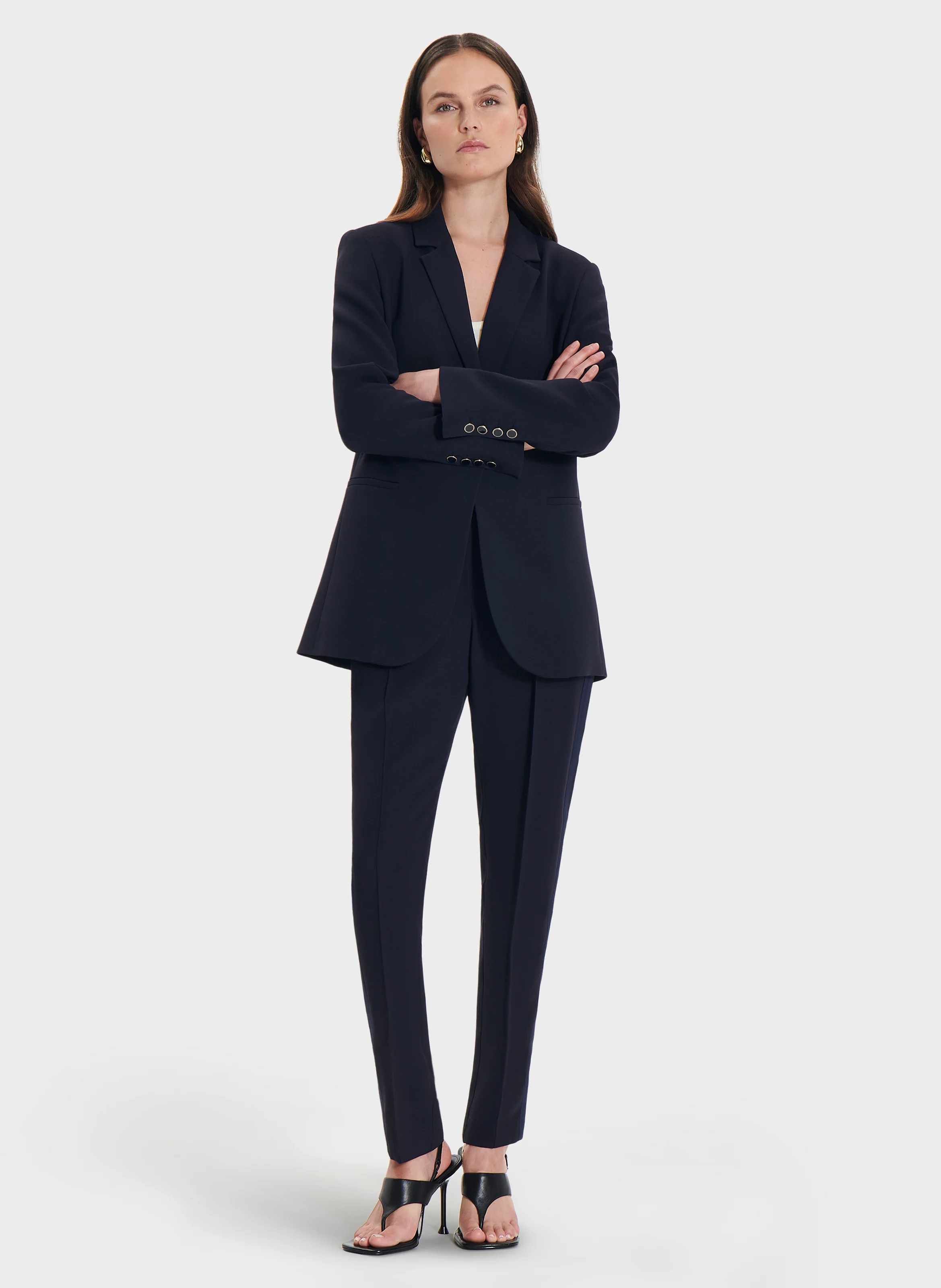 PIEL - Pantalon pincé à cordons de serrage | Bleu