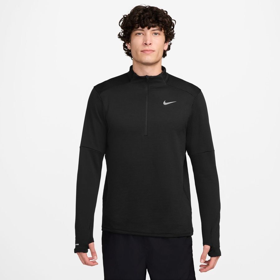 Nike Haut Running Therma-FIT Element HZ - Noir/Argenté