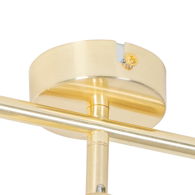 Moderne plafondlamp messing 3-lichts verstelbaar - Jeana