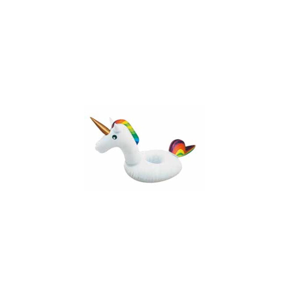Trio licorne gonflable bouée porte-verre chevauchable
