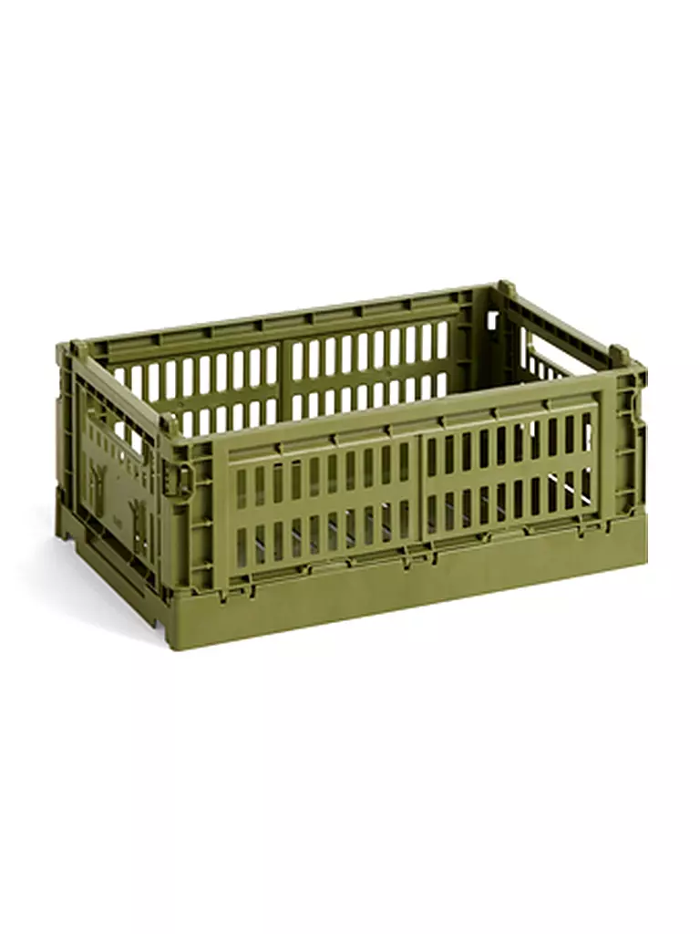 HAY Aufbewahrungsbox Colour Crate S olive