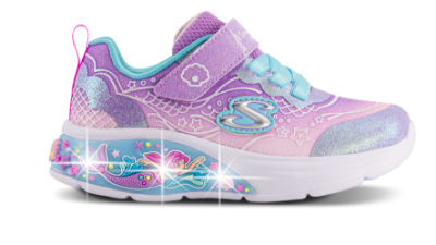 Skechers S-Lights My Dreamers Lil Mermaid Sneaker Lilla 303061N (21-26