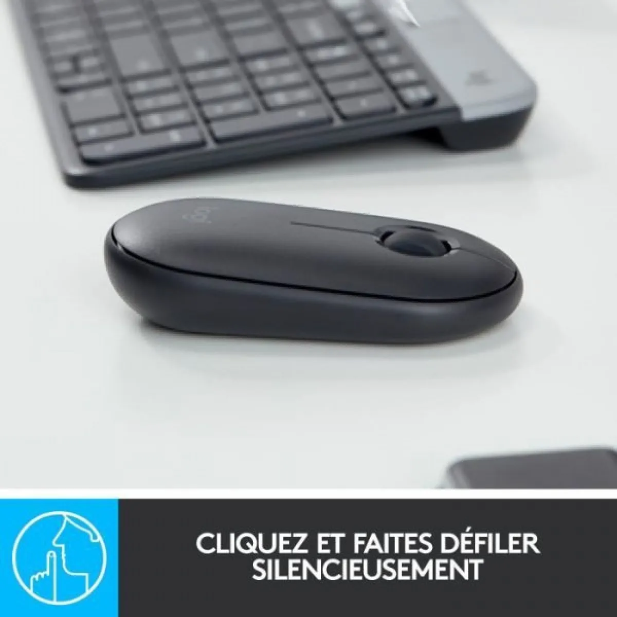 Logitech M350 Pebble - Noir